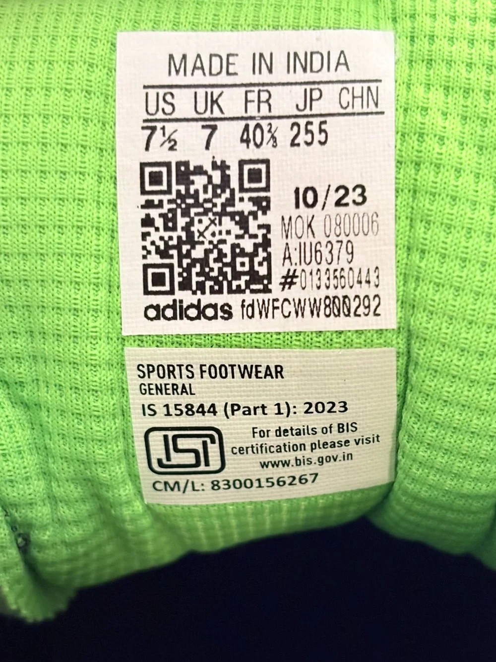 adidas CloudFoam Men's Athletic Running Shoes - Gray white & Neon Green